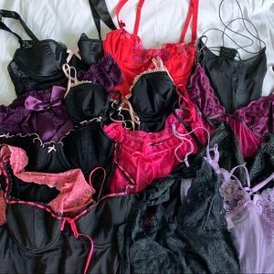 13 piece Lingerie Lot Md-Sm